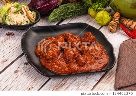 Indian cuisine Ginger murg tikka Indian cuisine Ginger murg tikka 124461370