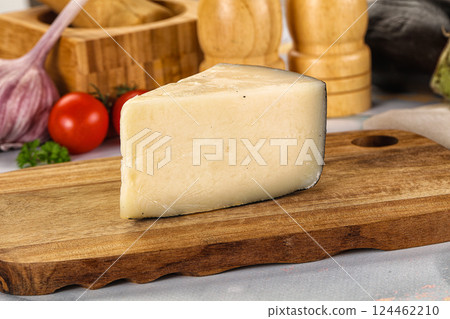 Sheep hard cheese Caprino Romano 124462210