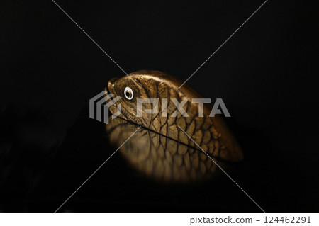 goldfish swims away 124462291