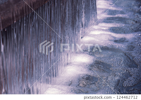 Part of the beautiful water fountain 124462712