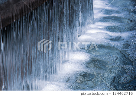 Part of the beautiful water fountain 124462716