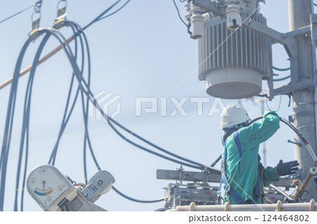 電力線路工程 配電施工 124464802