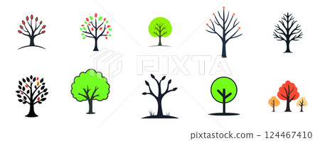 Tree Species Growth and Nature Landscapes Tree Species Growth and Nature Landscapes 124467410
