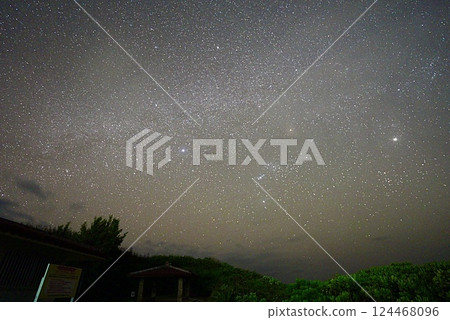 A starry sky that can be seen from Hateruma Island A starry sky that can be seen from Hateruma Island 124468096