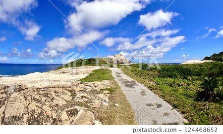 View from the first observation deck at Cape Aharen, Tokashiki Island, Okinawa Prefecture 124468652