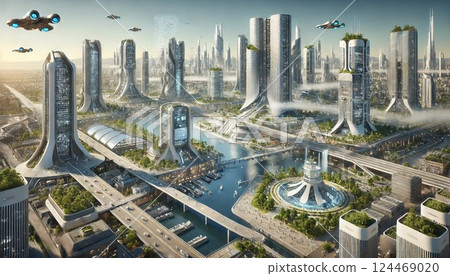 從無人機上看的城市 124469020