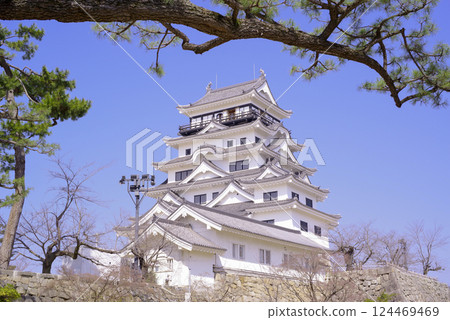 The castle tower of Fukuyama castle 124469469