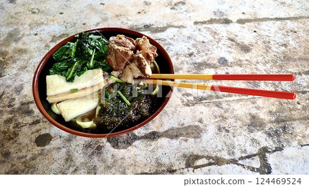 Yaeyama soba noodles Yaeyama soba noodles 124469524