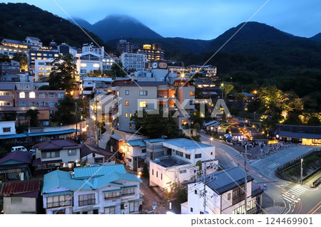 伊香保溫泉的夜景 伊香保溫泉的夜景 124469901
