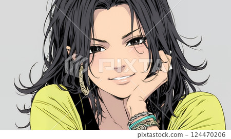 女人苦笑(感到尷尬、困惑、自嘲、內心矛盾) 女人苦笑(感到尷尬、困惑、自嘲、內心矛盾) 124470206