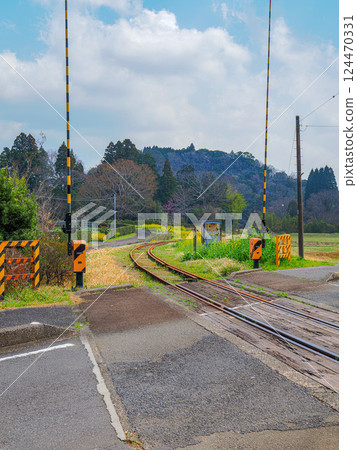 Landscape with tracks Landscape with tracks 124470331