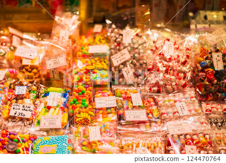 糖果、小吃和日本糖果圖片：錦市場 124470764