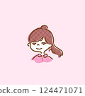 Cute smiling girl 124471071