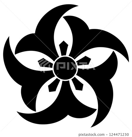 This is my family crest. It is called Gotsukuwagata Kuzushi. 124471230