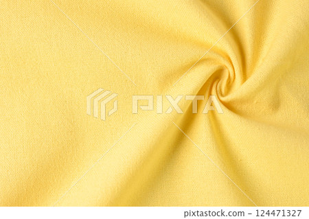 yellow cotton texture color of fabric textile industry, abstract image for fashion cloth 124471327