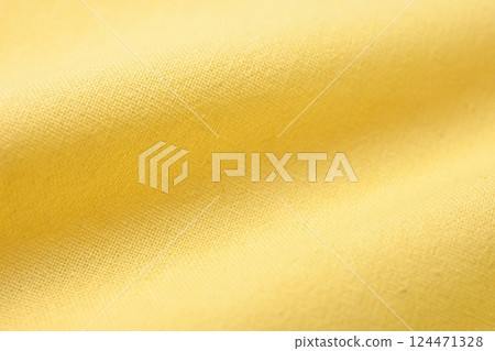 yellow cotton texture color of fabric textile industry, abstract image for fashion cloth 124471328