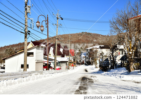 Road in Sugadaira Plateau (Shirogane Slope to Omotetaro Slope) (Ueda City, Nagano Prefecture) [2025.3] 124471882