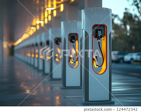 EV Charging Station #04 124472342