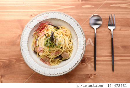 Taste of Spring: Japanese-style Warabi Pasta Taste of Spring: Japanese-style Warabi Pasta 124472581