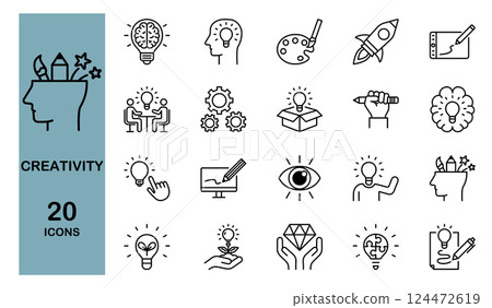 Creative icon set 124472619