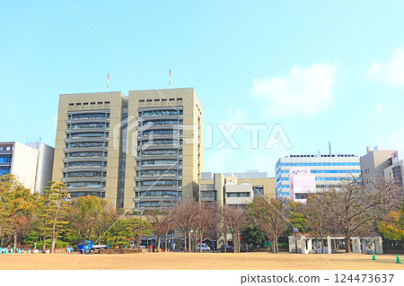 Scenery of Takamatsu City Hall in Takamatsu City, Kagawa Prefecture Scenery of Takamatsu City Hall in Takamatsu City, Kagawa Prefecture 124473637