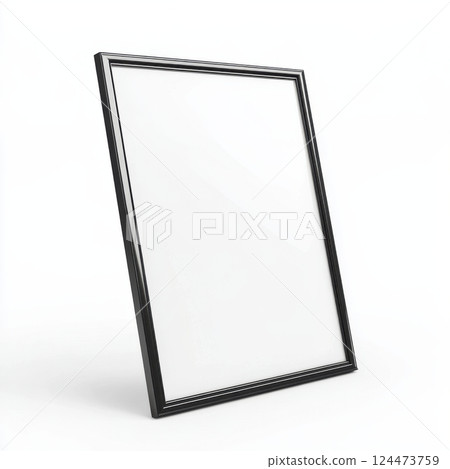 Modern Sleek Black Metal Frame for Artwork or Photographs Display 124473759
