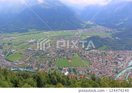 Interlaken townscape Interlaken townscape 124474240