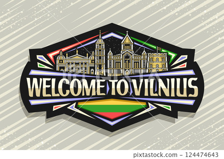 Vector logo for Vilnius Vector logo for Vilnius 124474643
