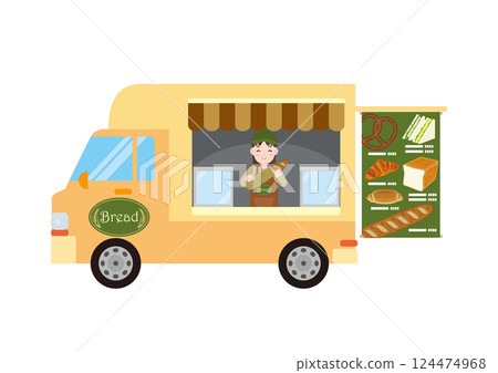 Kitchen car illustration 12 Kitchen car illustration 12 124474968