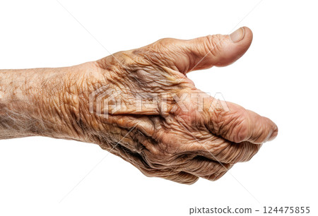 Old Man Hand 124475855