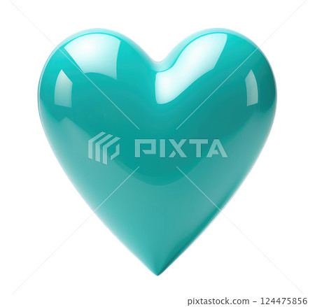 Turquoise Heart 124475856