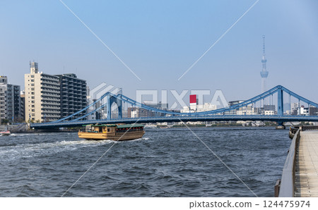 隅田川和晴海運河沿岸的風景 124475974
