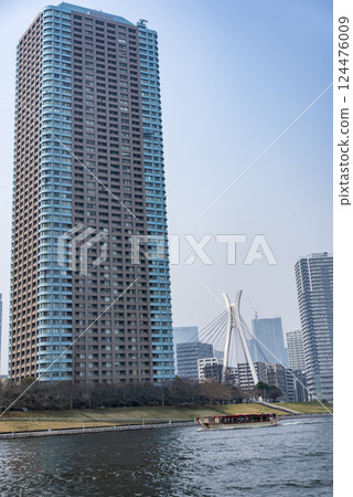 Scenery along the Sumida River and Harumi Canal 124476009
