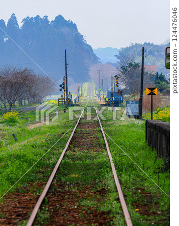 Landscape with tracks 124476046
