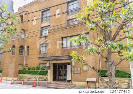 中央電氣俱樂部(生活建築博物館)關西電氣俱樂部 大阪市北區堂島濱的意大利風格昭和復古建築 中央電氣俱樂部(生活建築博物館)關西電氣俱樂部 大阪市北區堂島濱的意大利風格昭和復古建築 124477455