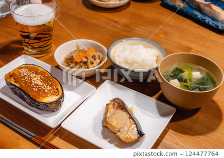 Miso Dengaku and Kinpira Japanese Dinner Set 124477764