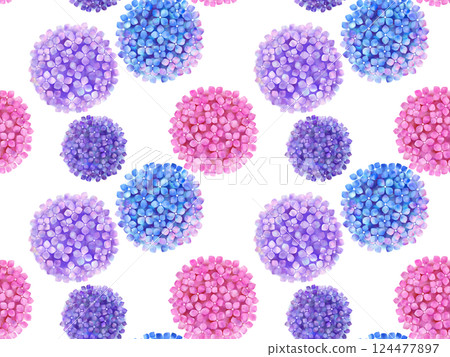Hydrangea background (watercolor style) E-1' Hydrangea background (watercolor style) E-1' 124477897