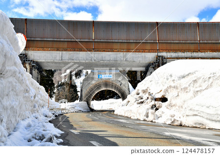 上野積雪道路（→上越新幹線經過）（新潟縣南魚沼市）[2025.3] 124478157