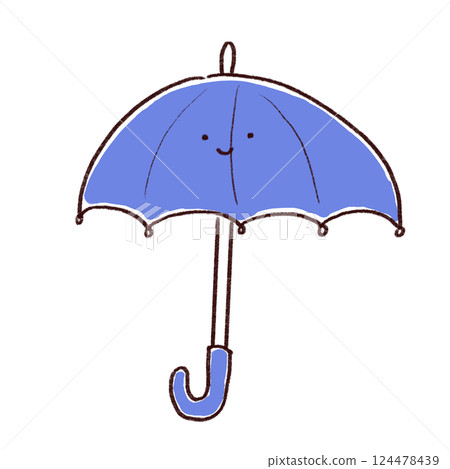 Cute illustration of an umbrella Cute illustration of an umbrella 124478439