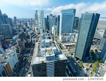 Cityscape seen from the top floor of Osaka Umeda Station Building No. 3 (after the Marubiru building was demolished) Cityscape seen from the top floor of Osaka Umeda Station Building No. 3 (after the Marubiru building was demolished) 124478545