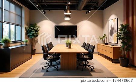 Stylish meeting room/lounge 124478667