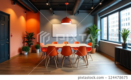Stylish meeting room/lounge 124478675