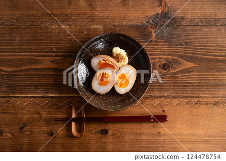 調味雞蛋 124478754