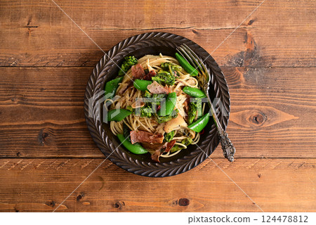 豌豆油菜花意麵 豌豆油菜花意麵 124478812