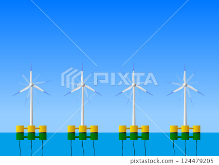 浮式海上風力發電 124479205