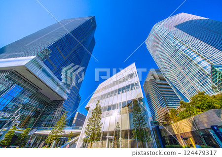 日本東京城市景觀，包括虎之門三丁目及虎之門之丘站塔（虎之門之丘站） 124479317