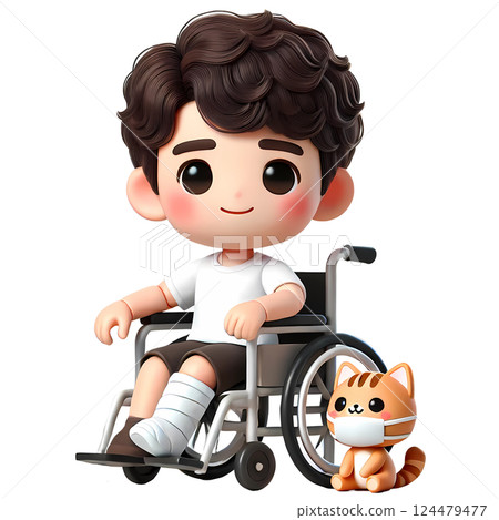man in wheelchair  124479477
