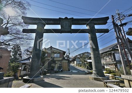 Copper torii gate of Kinpusenji Temple 124479502