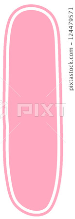 Pastel lowercase letter l with white border Bold font 124479571