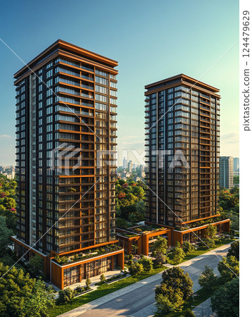 塔式公寓與高層建築#02 塔式公寓與高層建築#02 124479629